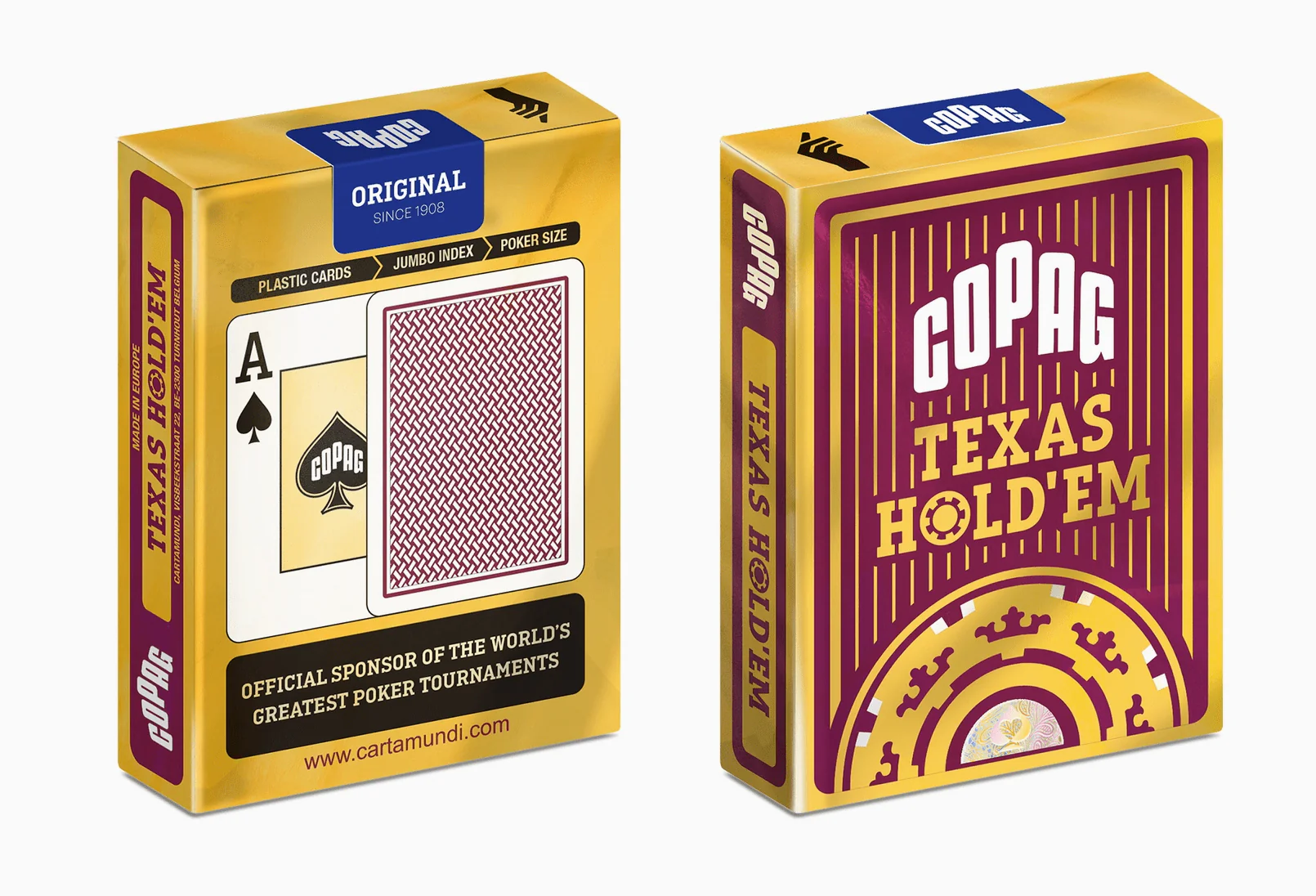 Copag Texas Hold'em Gold Jumbo 2-Index Red
