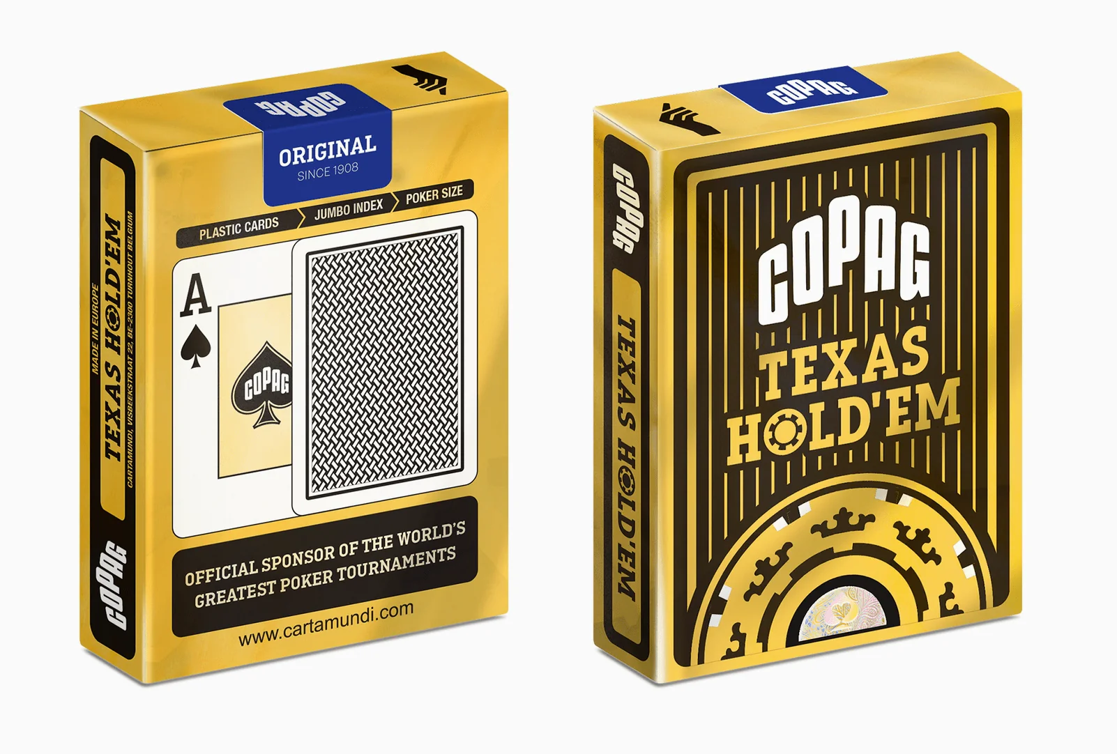 Copag Texas Hold'em Gold Jumbo 2-Index Black