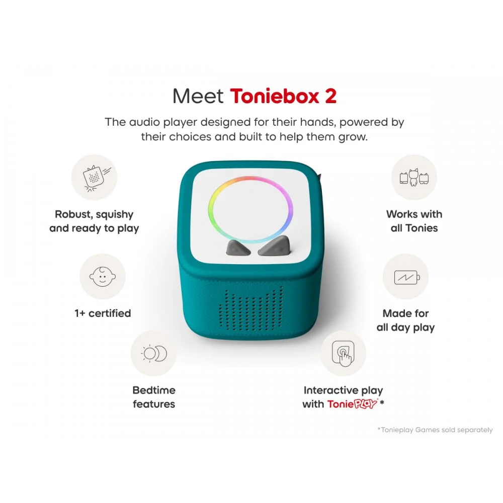 Toniebox 2 Tropical Teal Starter Set incl. Creative Tonie Rubie - Image 3