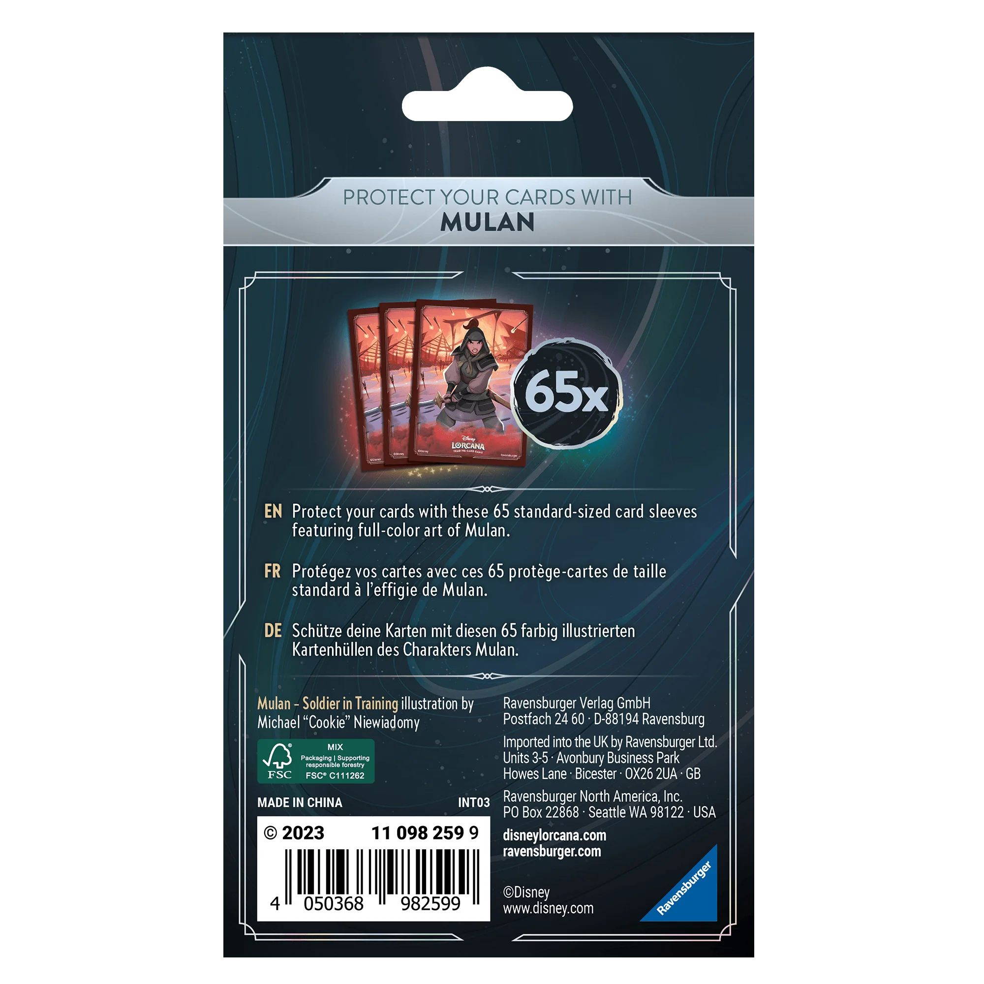 Disney Lorcana - Rise Of The Floodborn - Mulan Sleeves (65) - Image 2