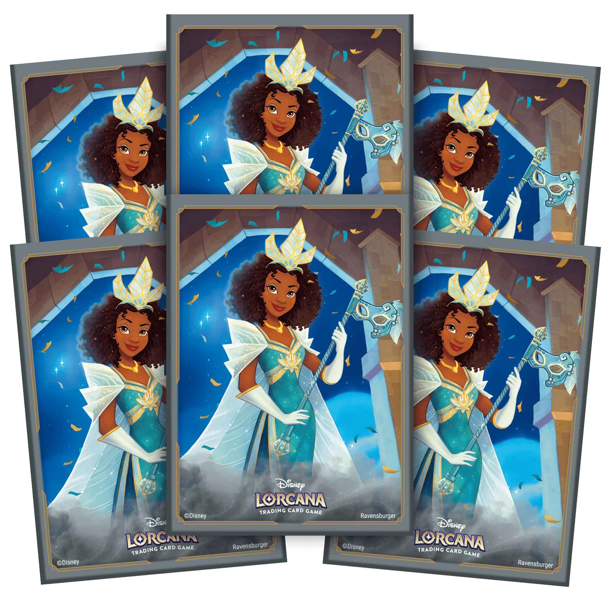 Disney Lorcana Set 5 Shimmering Skies Card Sleeves Tiana - Image 2