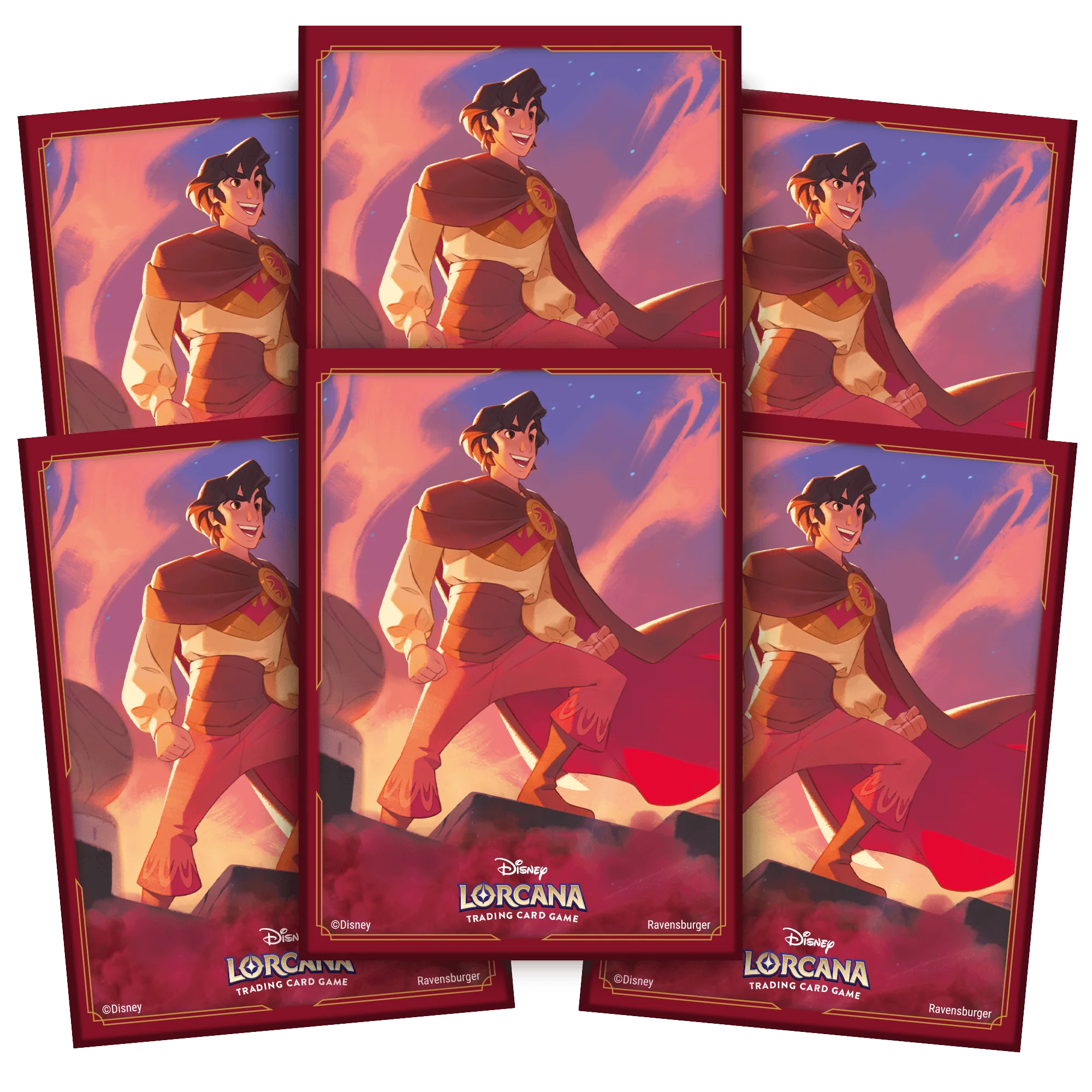 Disney Lorcana Set 5 Shimmering Skies Card Sleeves Aladdin - Image 2