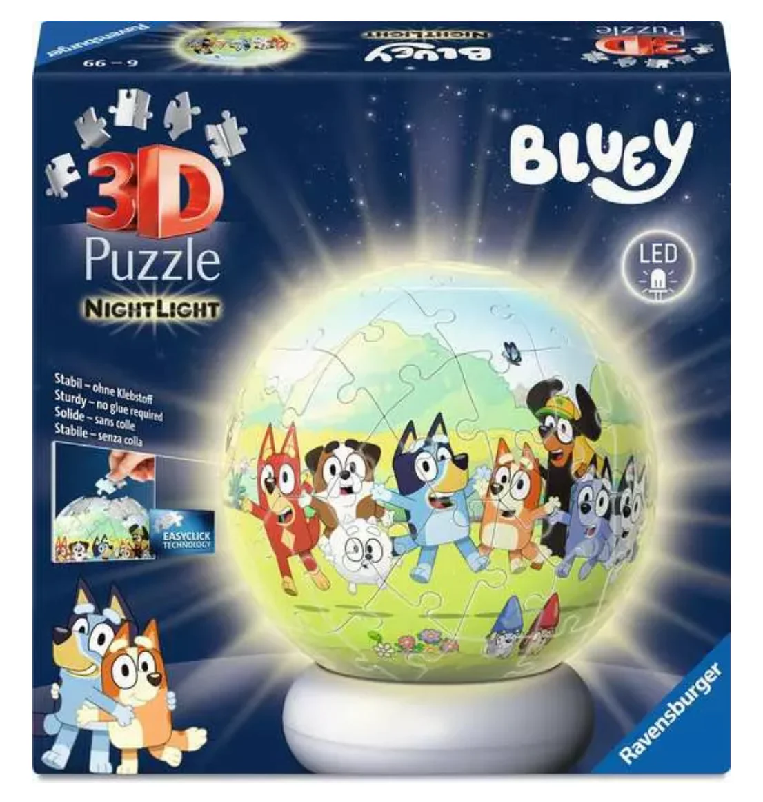 3D Puzzle Ball Paw Patrol Night Light - 72 Pieces