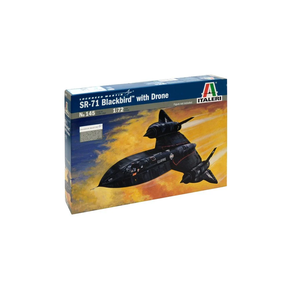 Sr-71 Blackbird With Drone