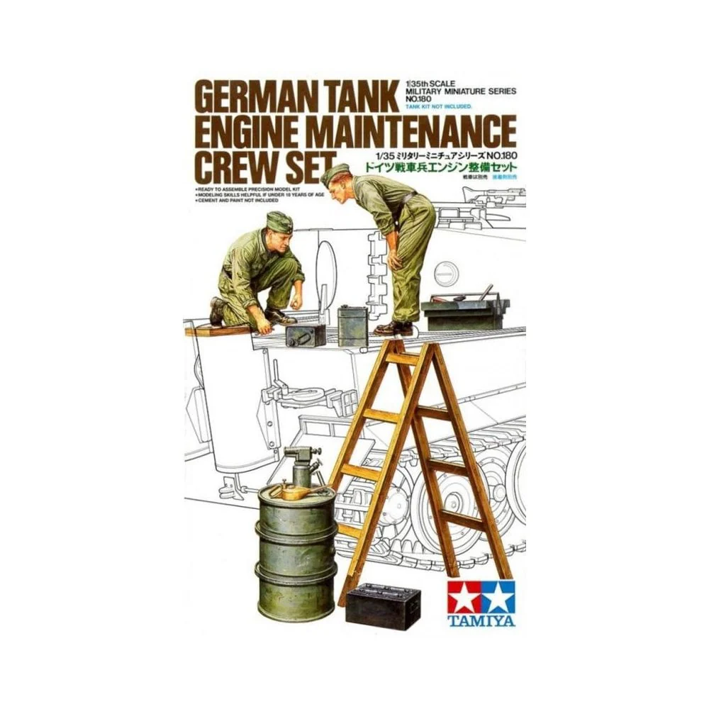 German Engine Maintenance Crew