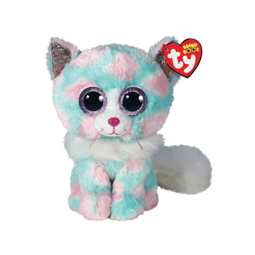 Beanie Boo: Opal Pastel Cat (Medium)