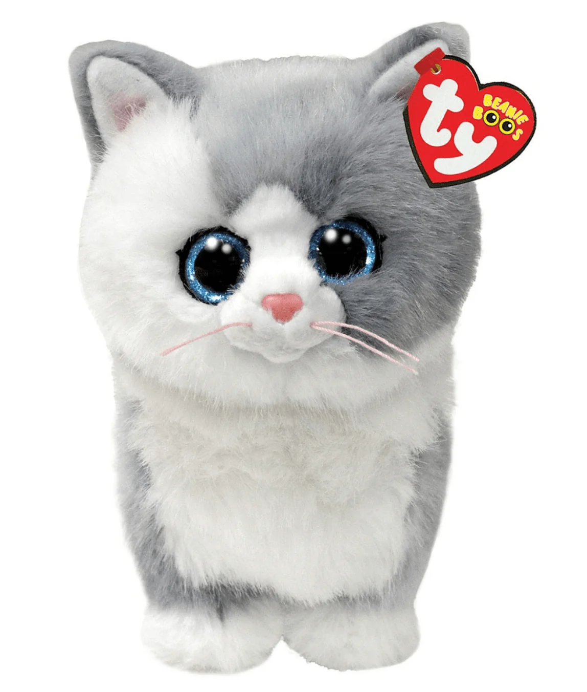 Ty Beanie Boo - Furley Cat (grey/white)