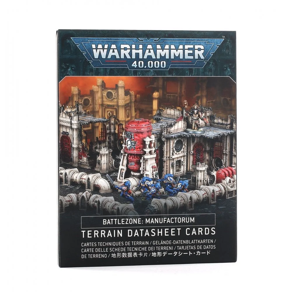 Battlezone Manufactorum Terrain Datasheet Cards