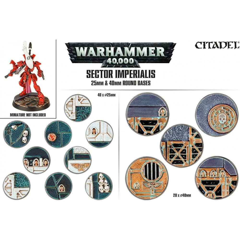 Sector Imperialis: 25mm & 40mm Round Bases