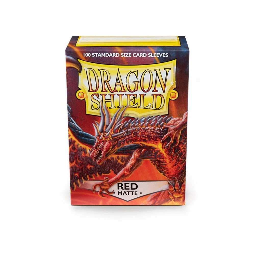 Dragon Shield Standard Matte Red Sleeves (100)