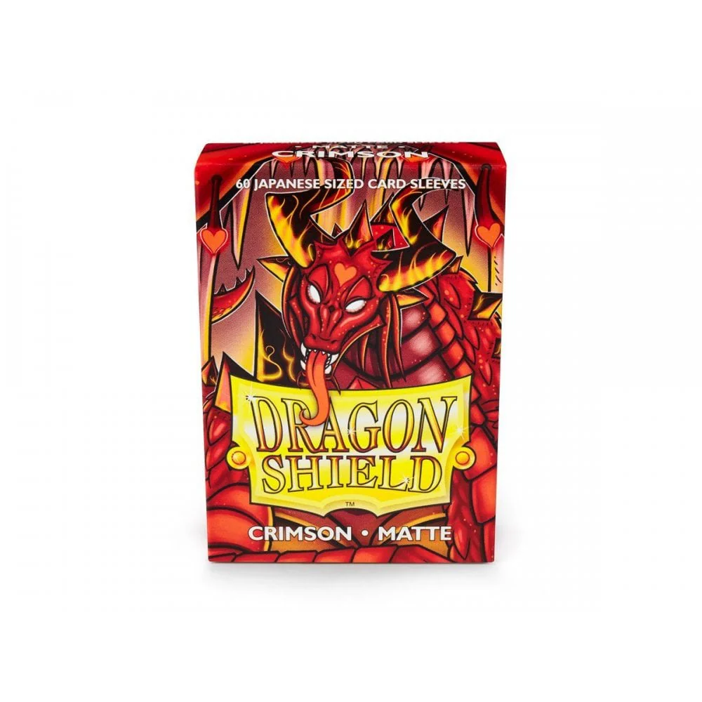 Dragon Shield Small Matte Crimson Sleeves (60)