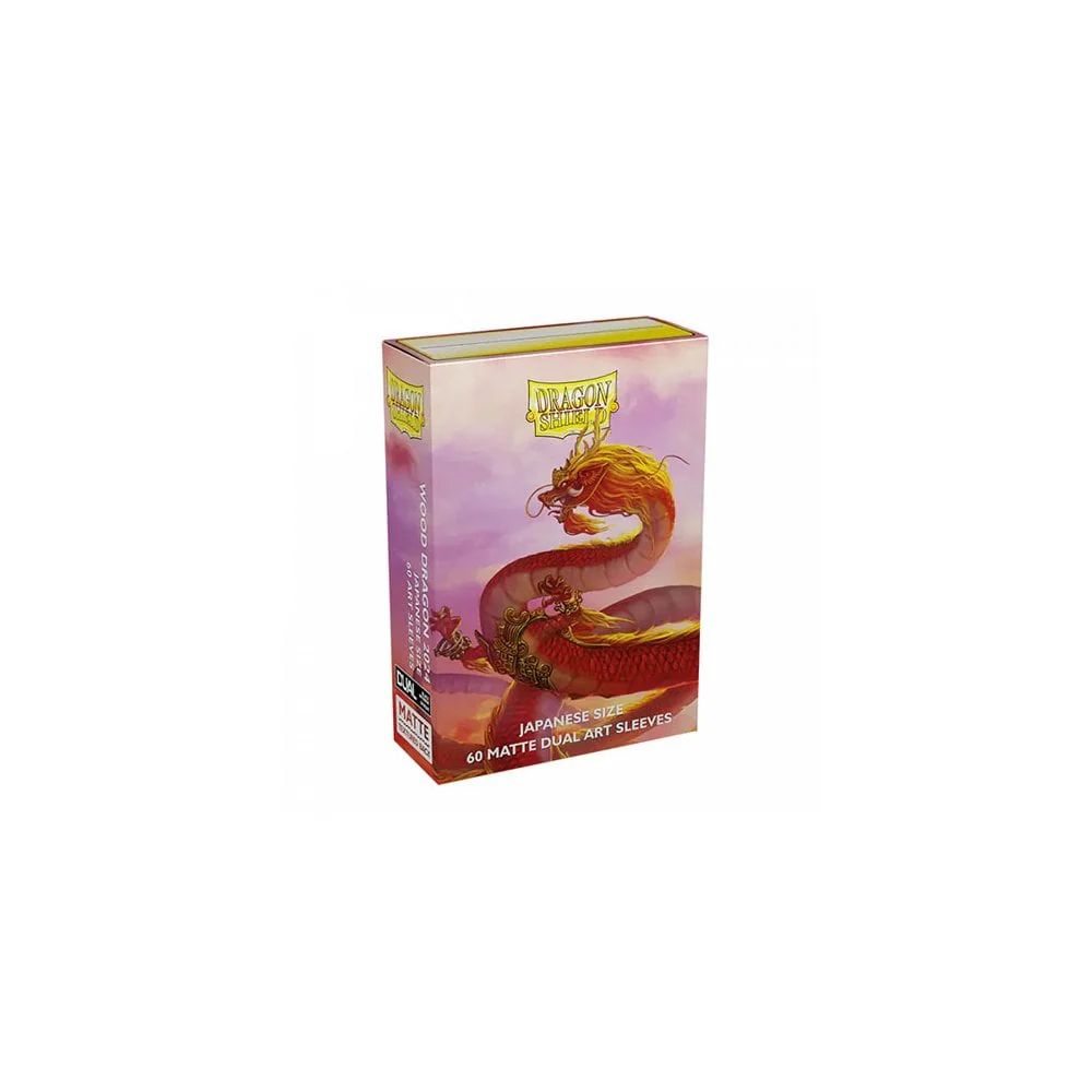 Dragon Shield - Dual Matte Japanese Size Sleeves 60pk - Limited Edition Wood Dragon
