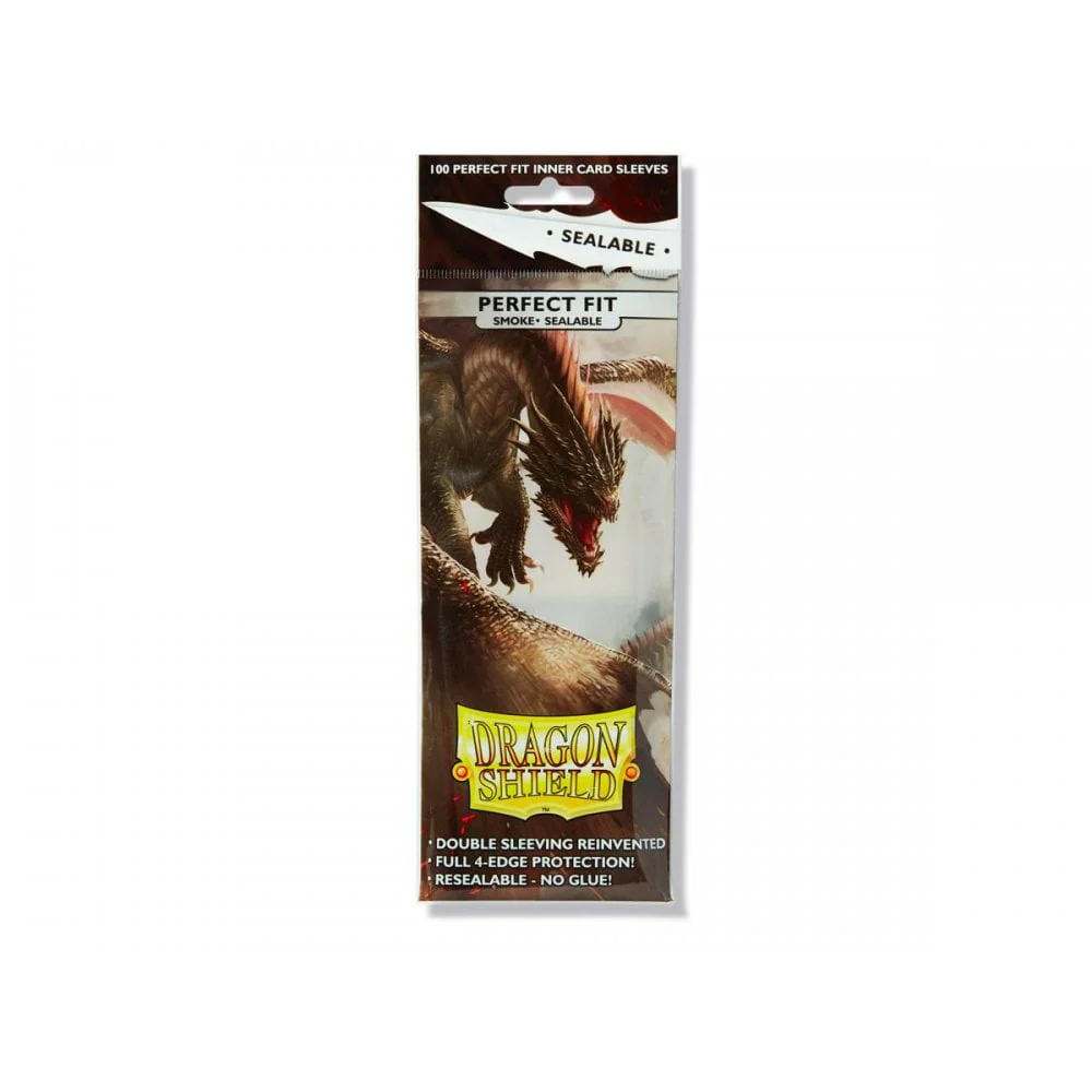 Dragon Shield Standard Smoke Perfect Fit Sealable Inner Sleeves (100)