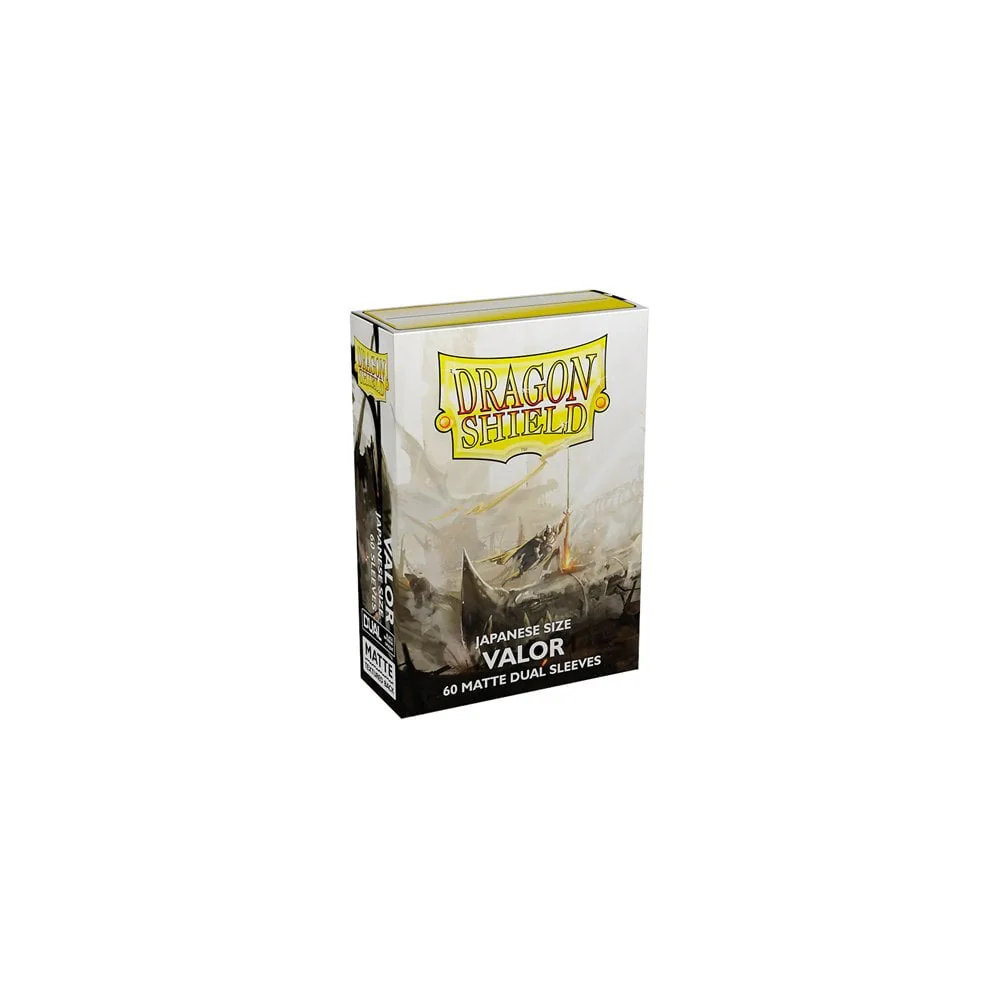 Dragon Shield - Dual Matte Japanese Size Sleeves 60pk - Valor Cream