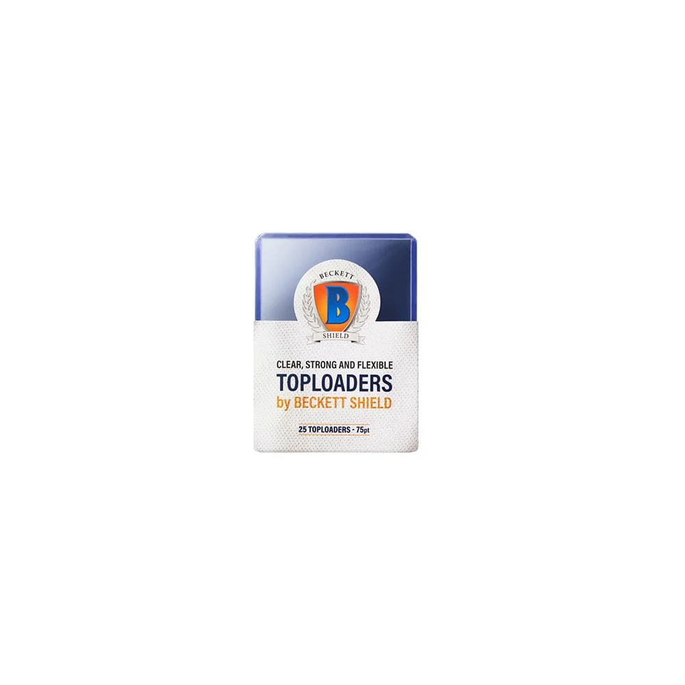 Beckett Shield - Toploader 75pt 25 Pack