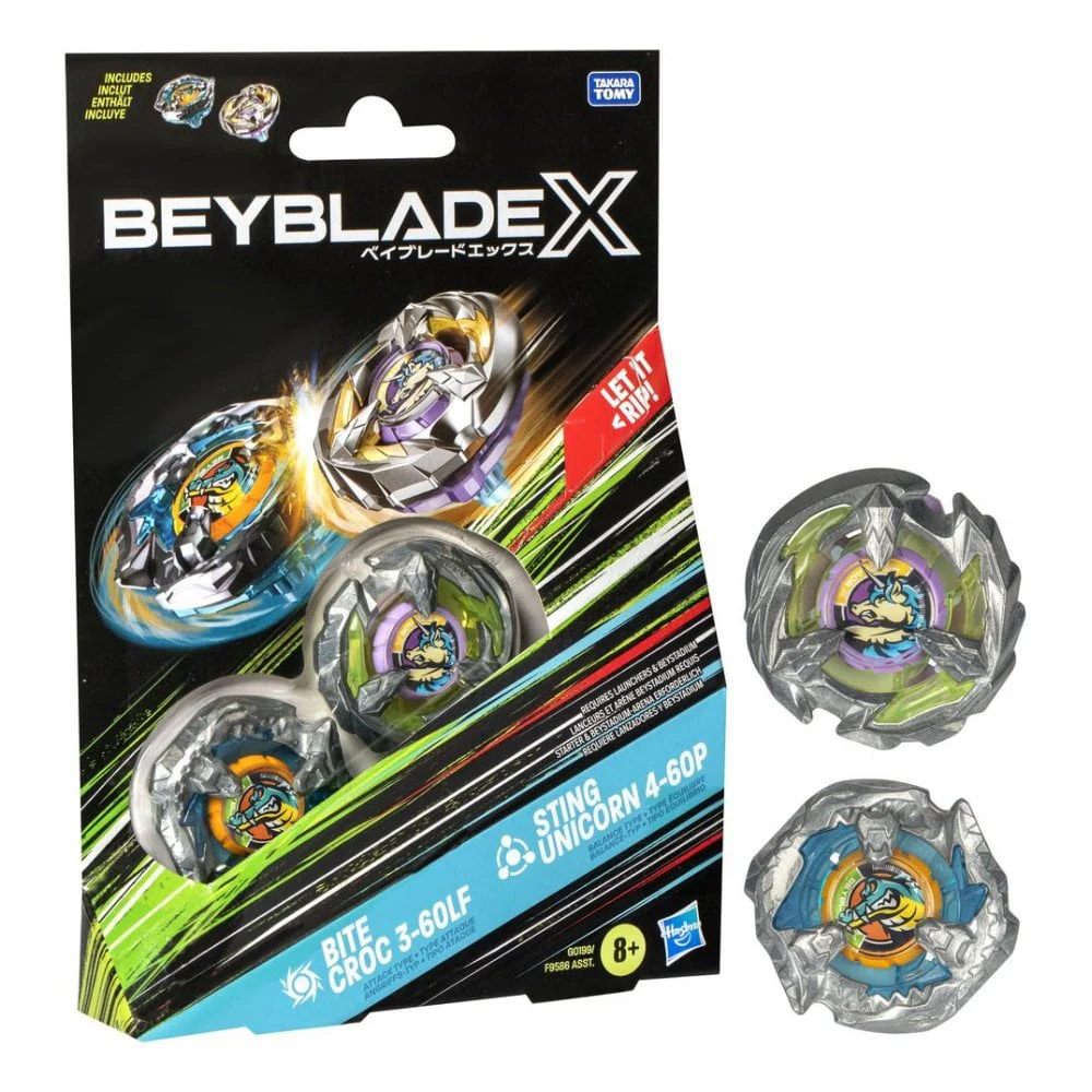 Beyblade X Dual Pack (Bite Croc & Sting Unicorn) - Image 2