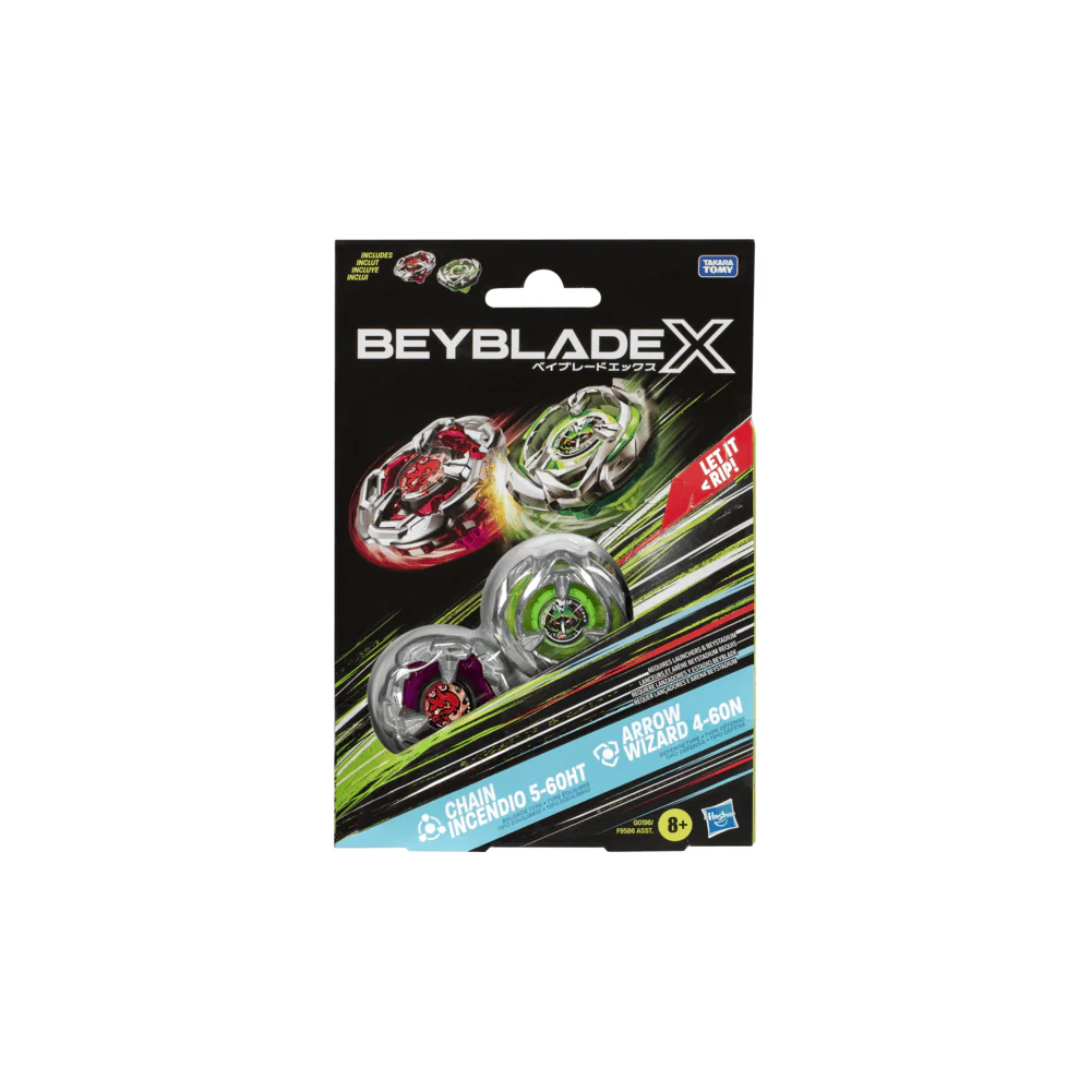 Beyblade X Dual Pack (Chain Incendio & Arrow Wizard)
