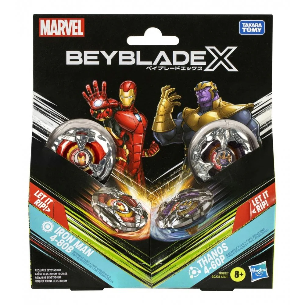 Beyblade X Marvel: Iron Man vs Thanos