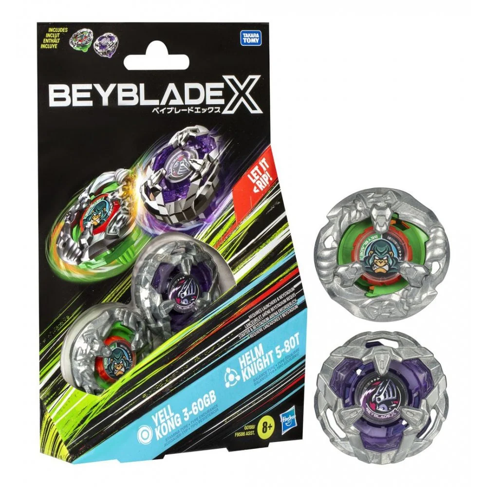 Beyblade X Dual Pack (Yell Kong & Helm Knight) - Image 2