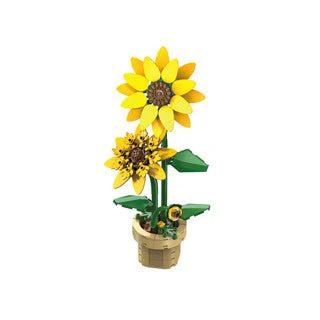 Sunflower Building Block Planter - 187 pcs - Image 2