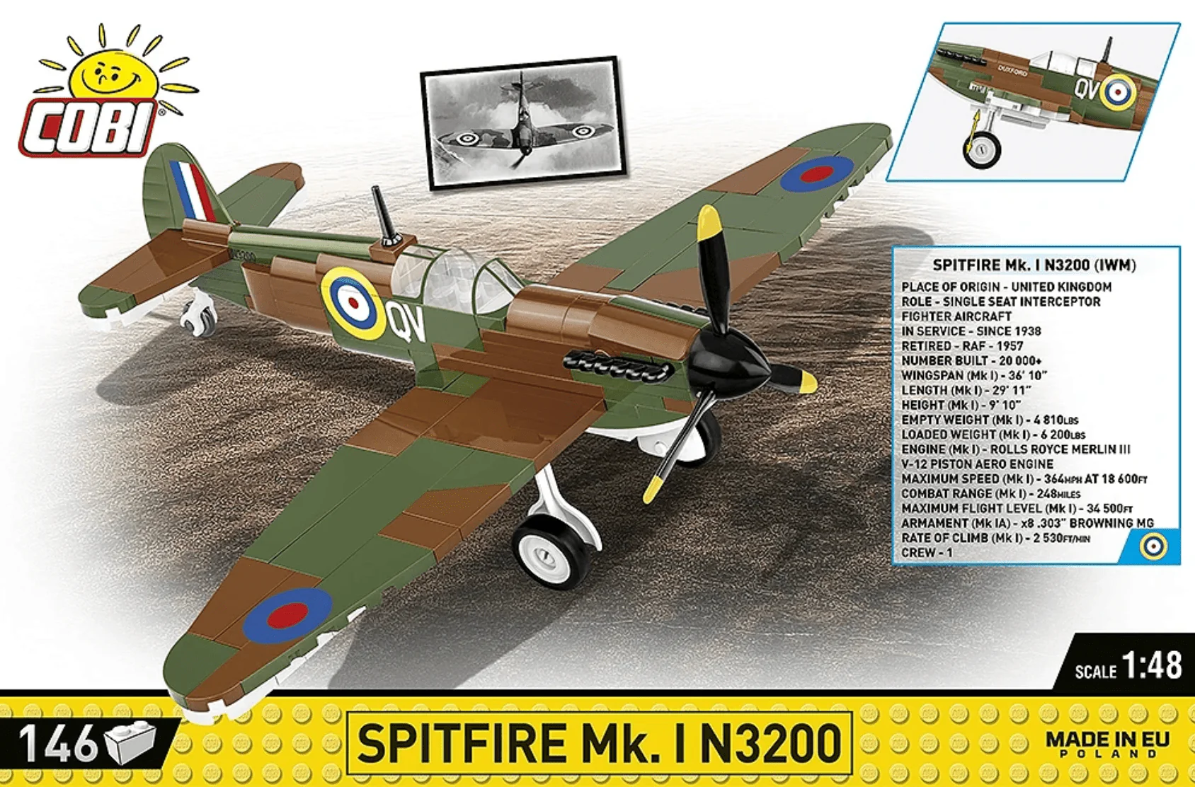 Cobi - Spitfire Mk. I N3200 - Imperial War Museum Duxford - Image 2