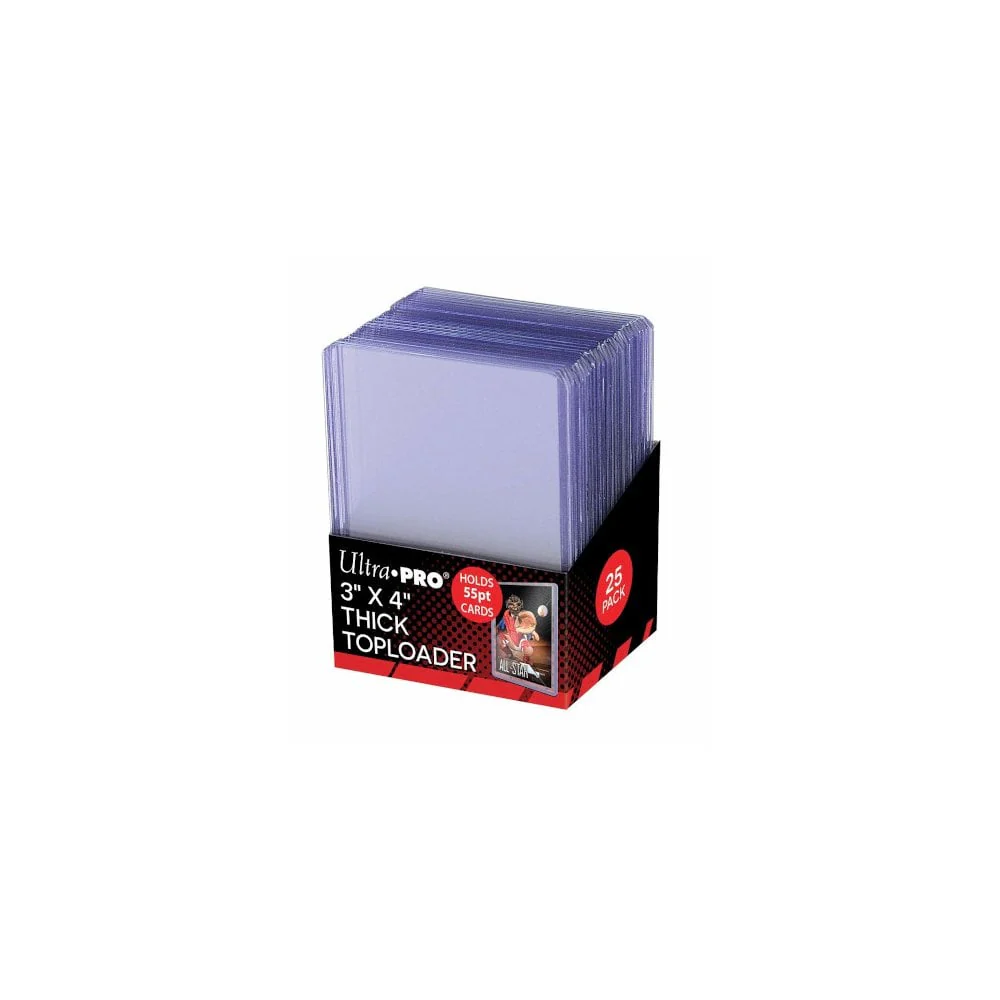 Ultra Pro - 3 x 4 Inch Toploaders Thick Clear Regular 25 Pack