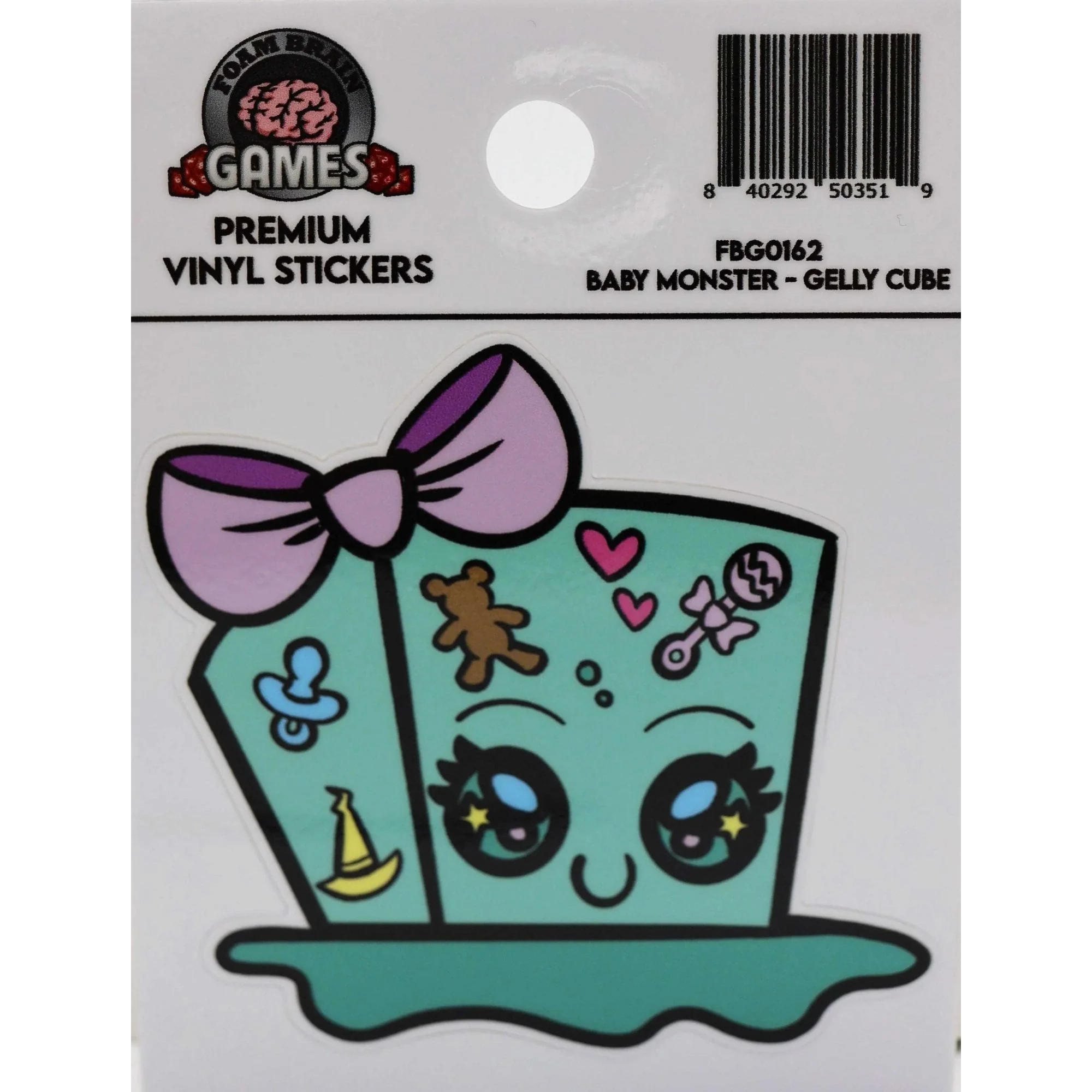 Baby Monster Sticker: Gelly Cube