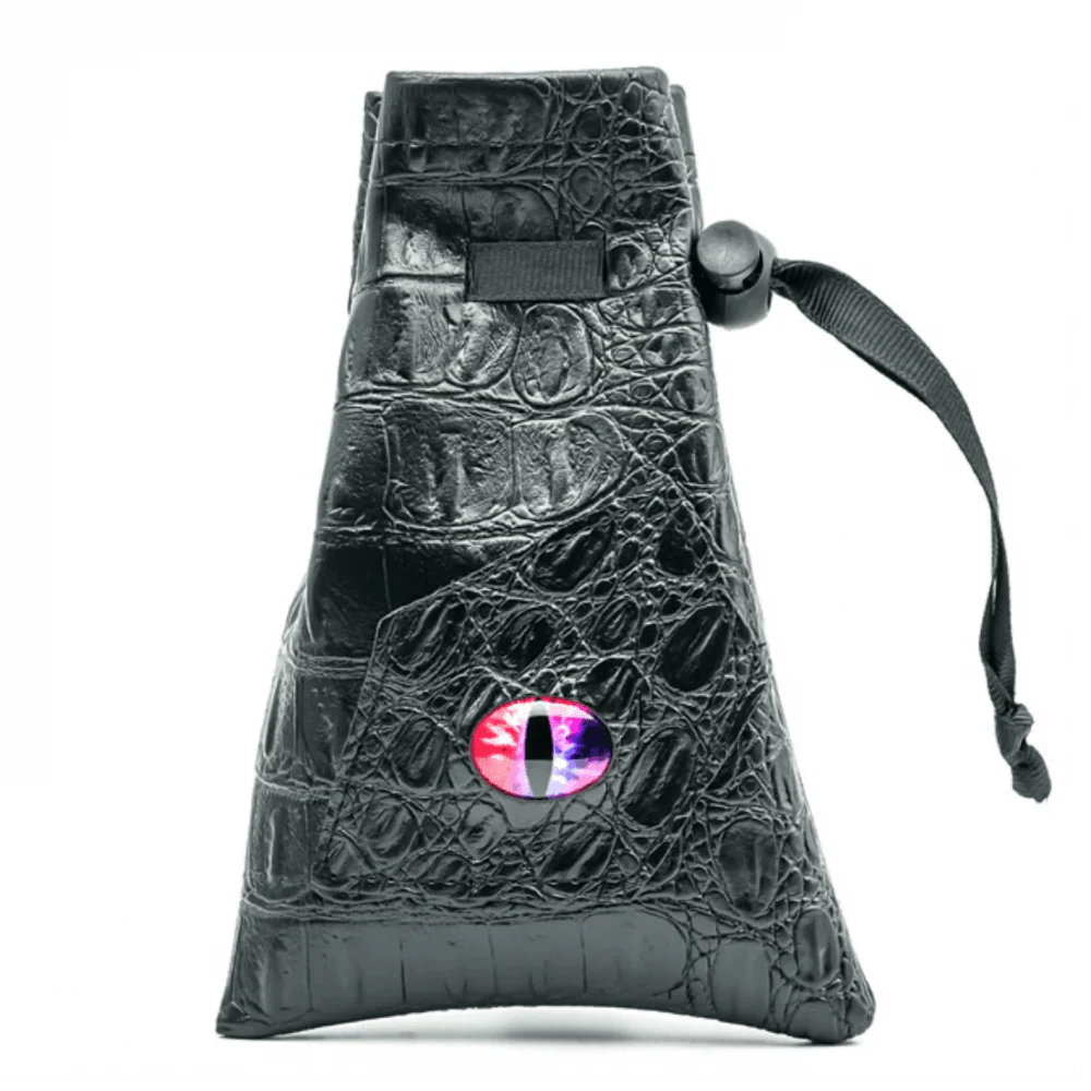 Black Leatherette Changeling Eye Dice Bag