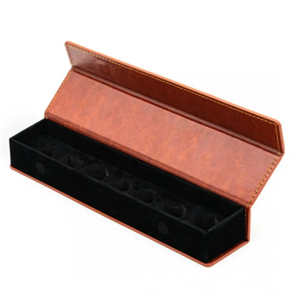 Magnetic Dice Vault - Brown Leatherette