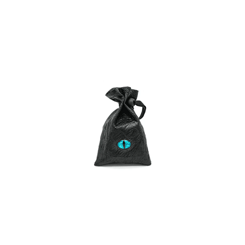 Black Leatherette Cyberpunk Eye Dice Bag