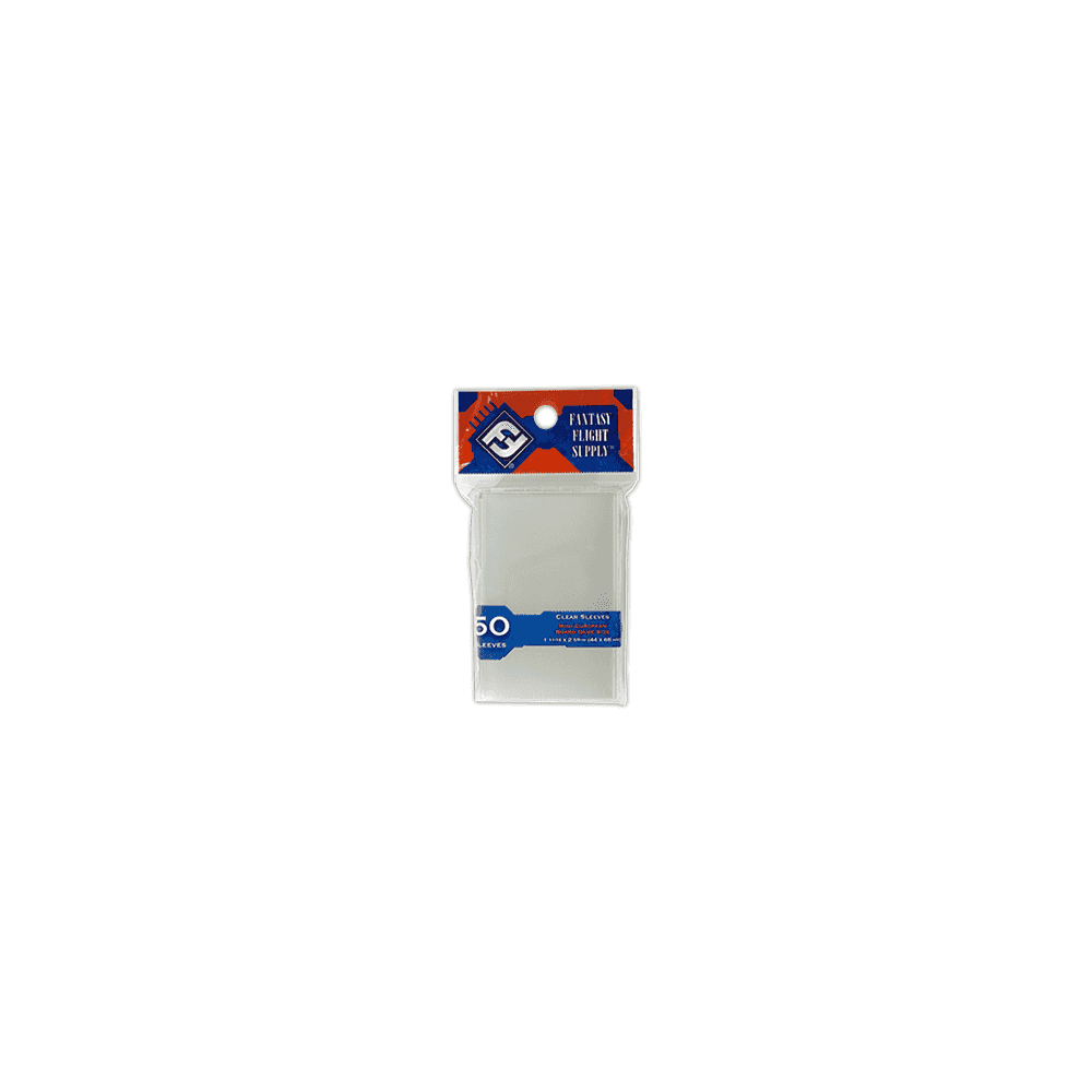 FFG Clear Mini European Board Game Sleeves (Red Pack)