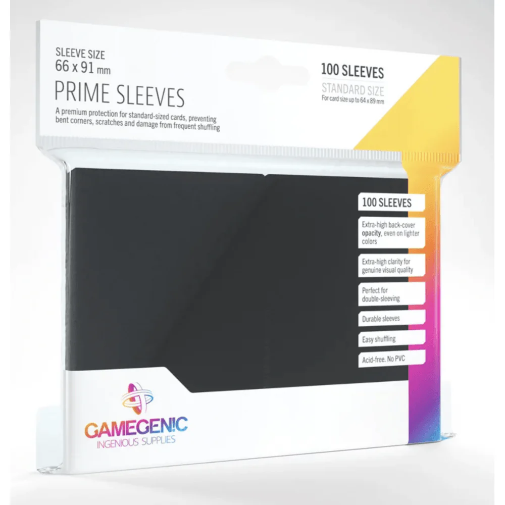 Gamegenic Prime Sleeves Black (100 ct.)