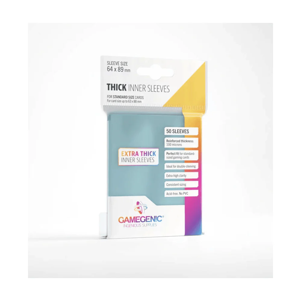 Gamegenic Thick Inner Card Sleeves: Clear (50 ct.)