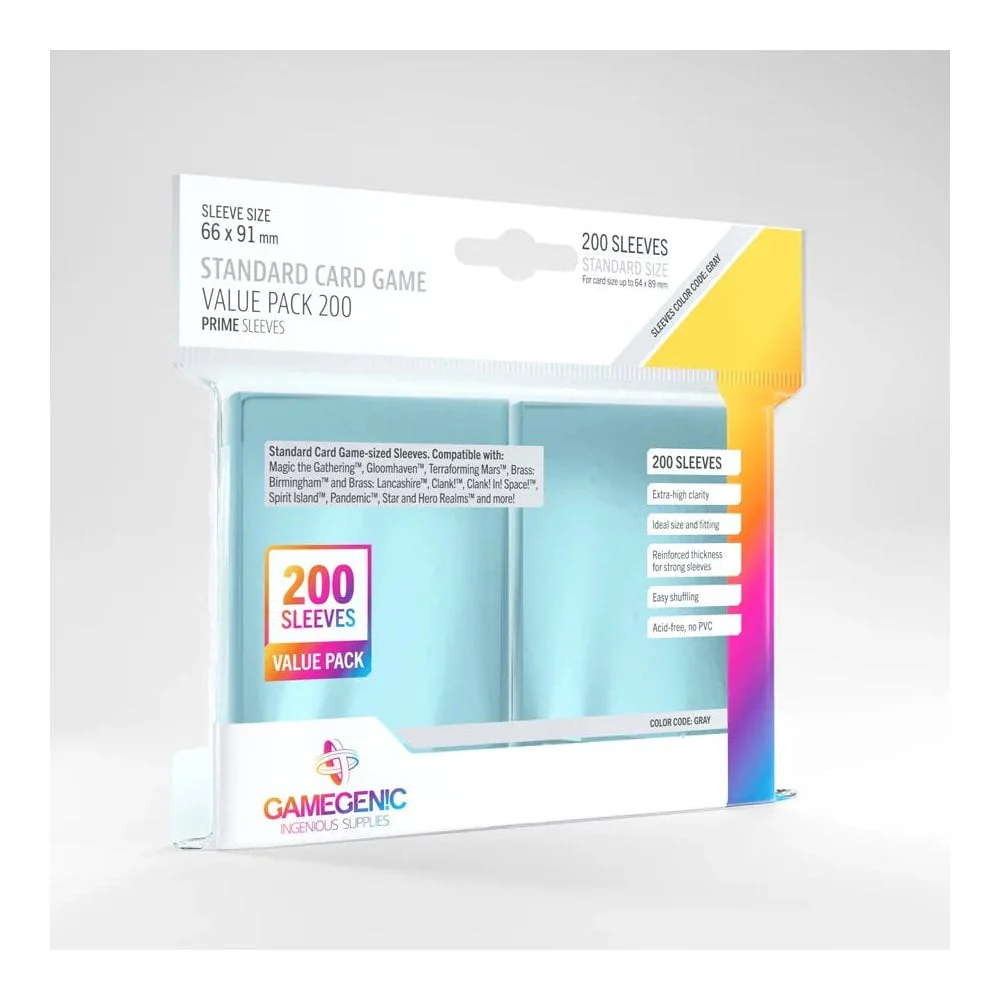 Gamegenic Value Pack Standard Sleeves (200 ct.)
