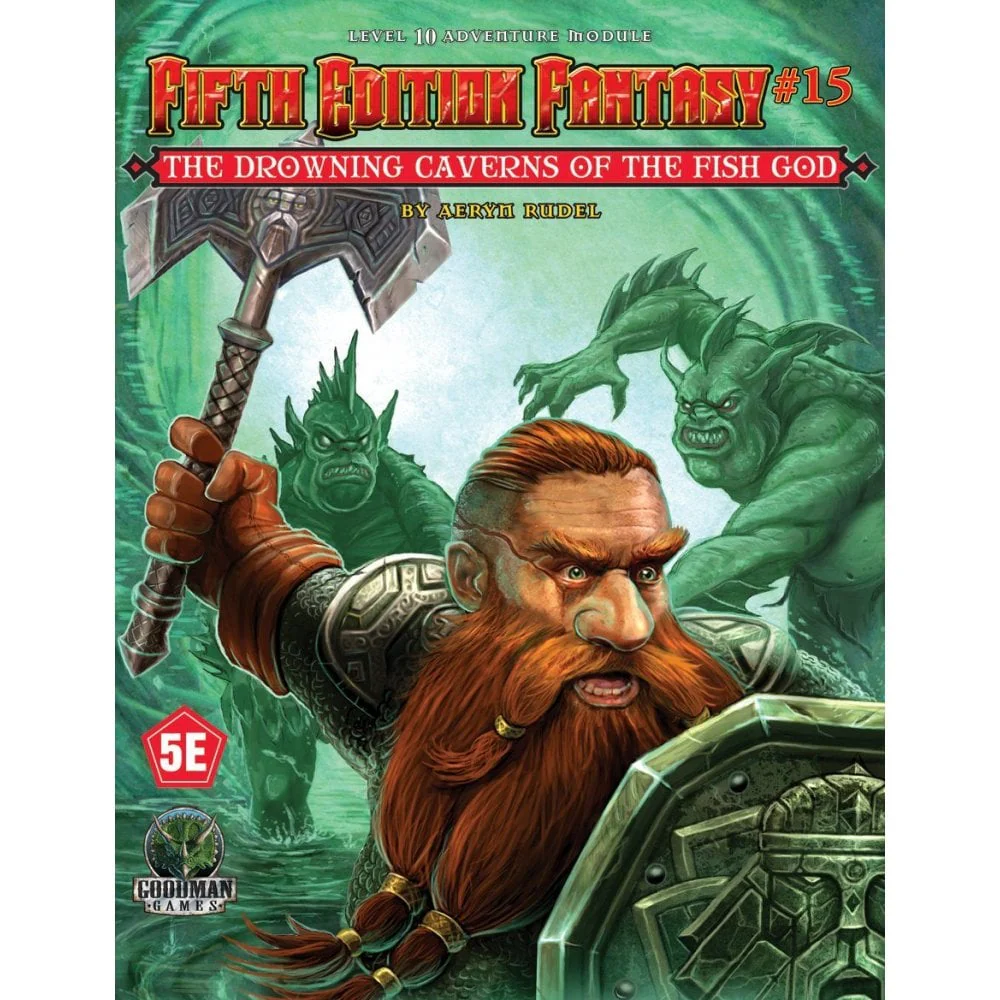 Fifth Edition Fantasy #15 The Drowning Caverns Of The Fish God