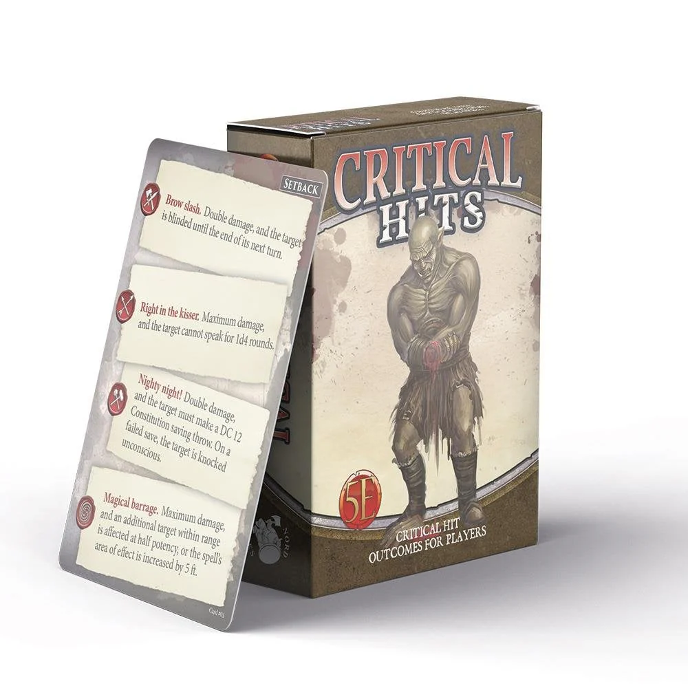 D&D Game Master's Toolbox: Critical Hit Deck For Players (5E)