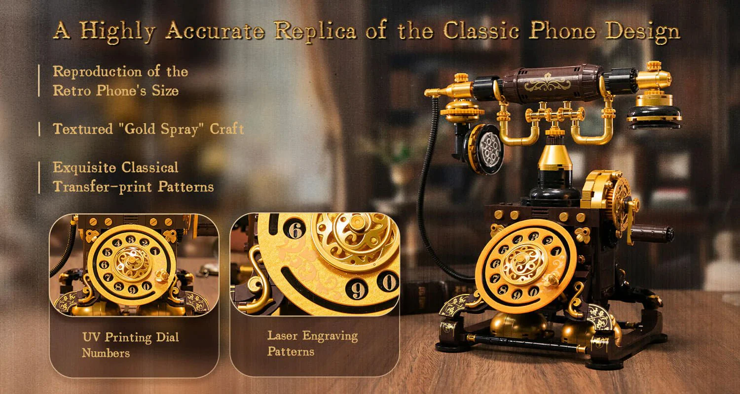 Retro Rotary Telephone - 766 pcs - Image 7
