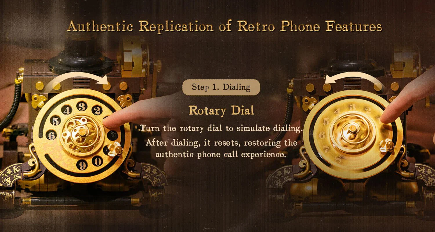 Retro Rotary Telephone - 766 pcs - Image 8