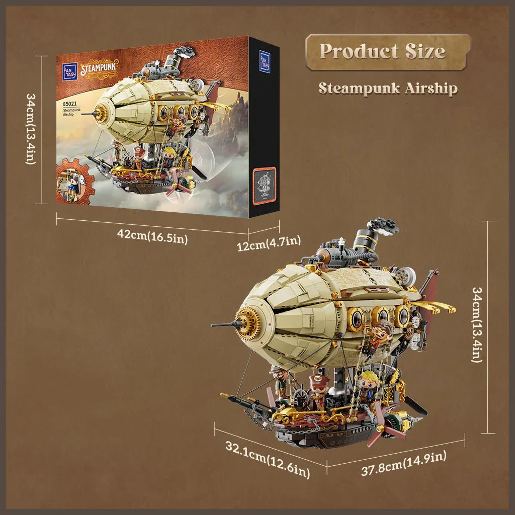 Steampunk Airship - 1949 pcs - Image 13