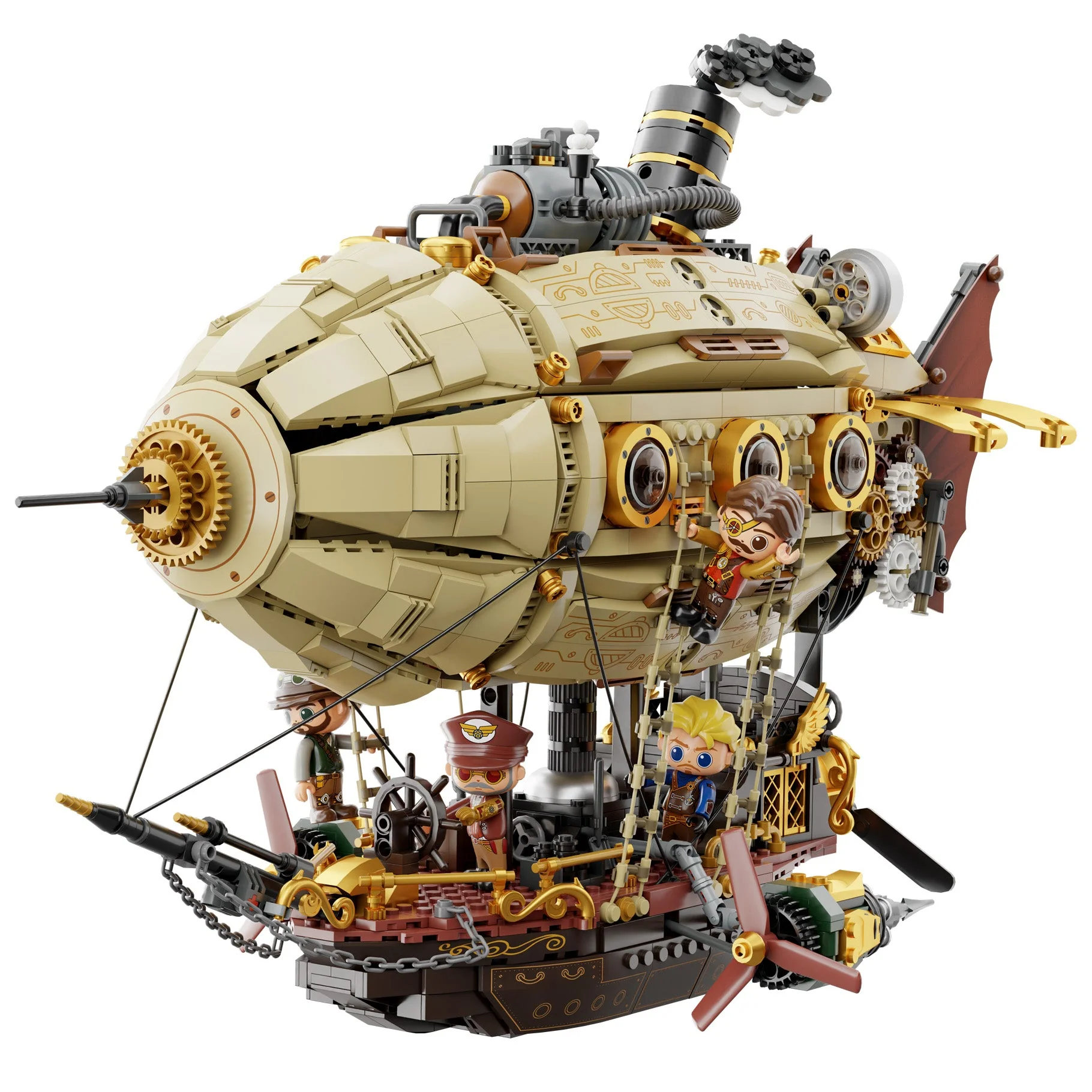 Steampunk Airship - 1949 pcs - Image 3
