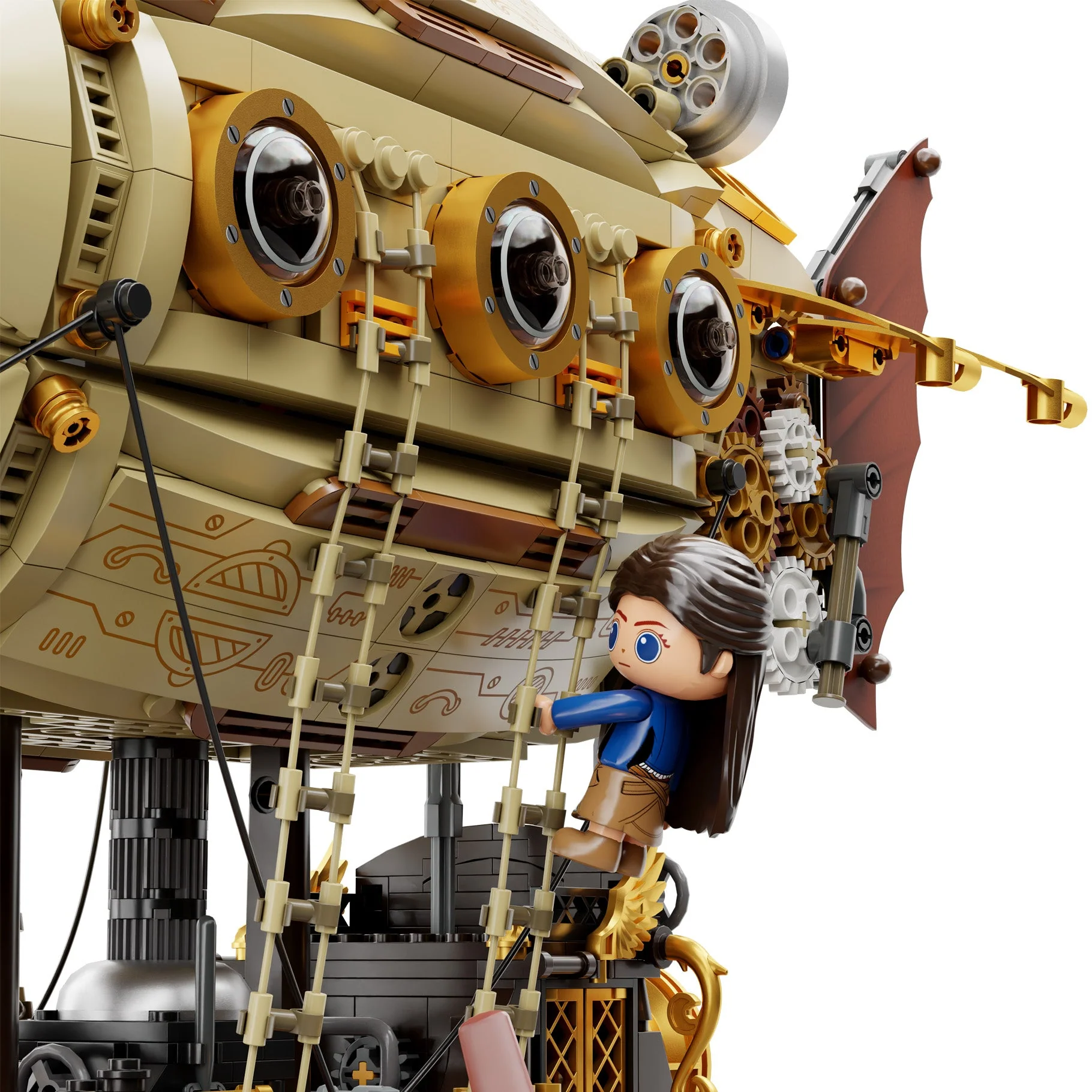 Steampunk Airship - 1949 pcs - Image 7