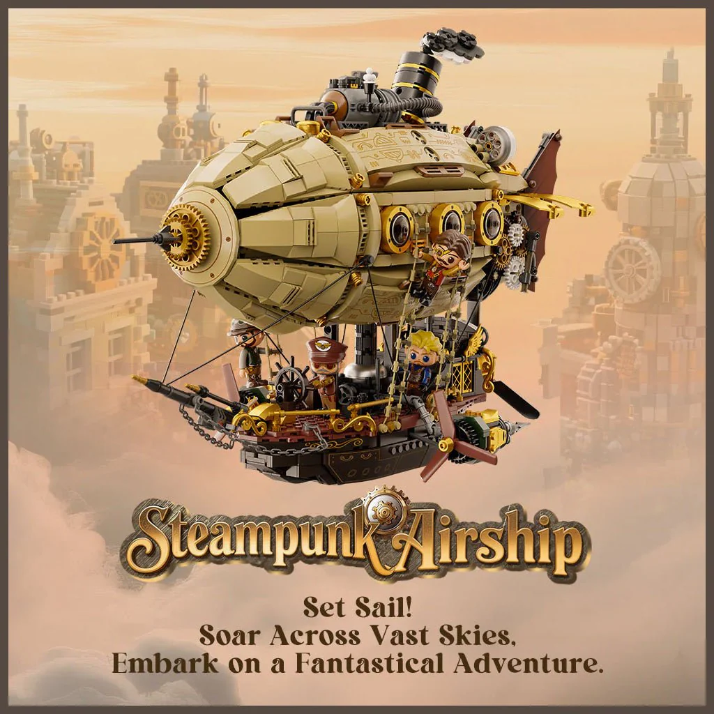 Steampunk Airship - 1949 pcs - Image 9