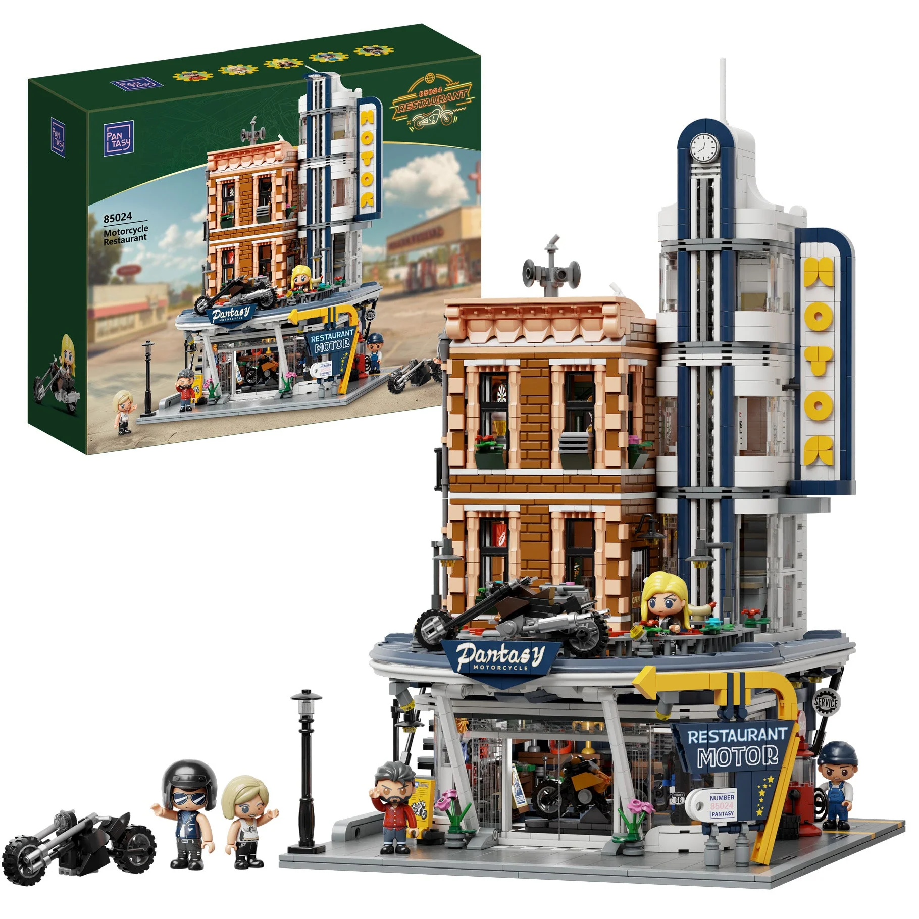 Motorcycle Restaurant Building - 2989 pcs - Image 2