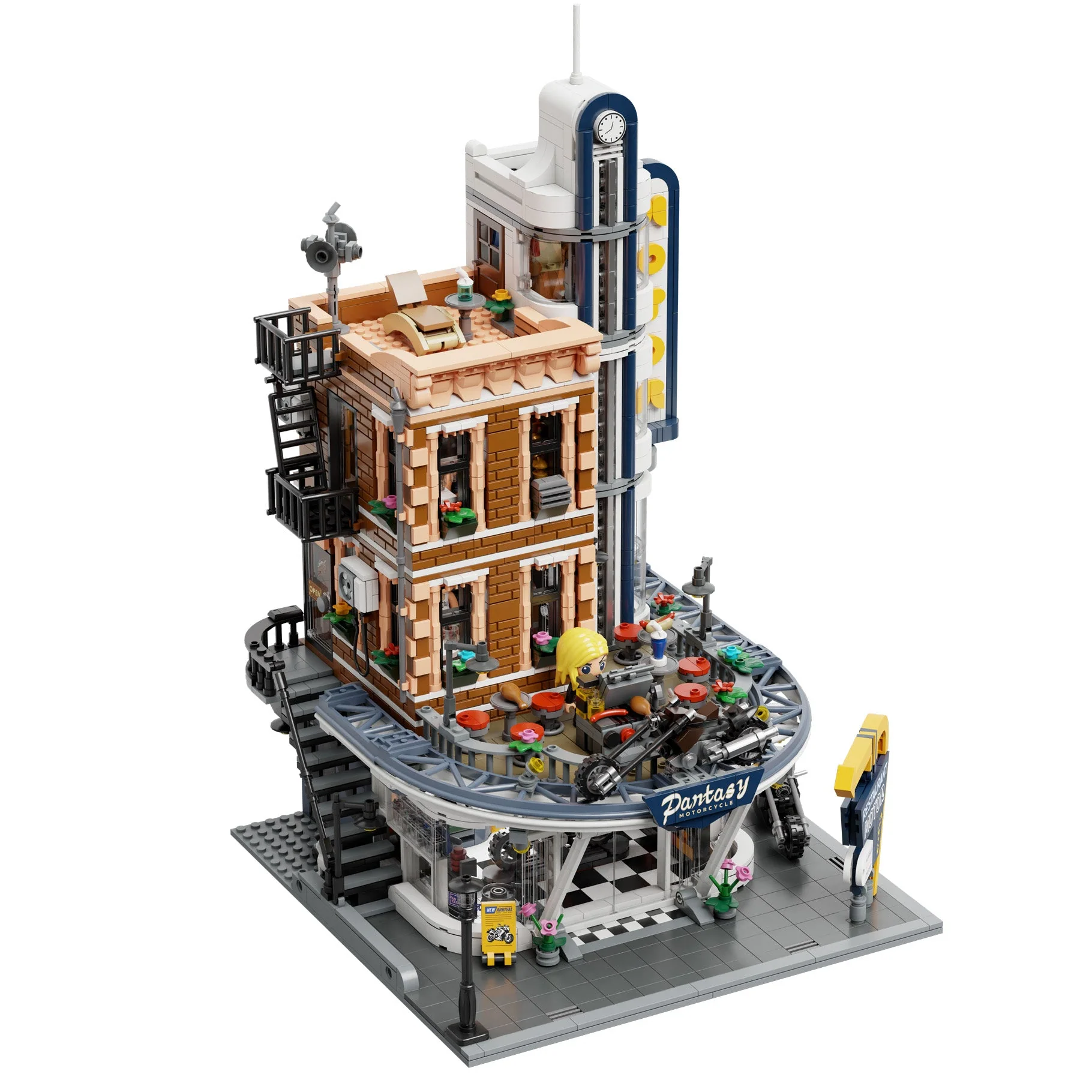 Motorcycle Restaurant Building - 2989 pcs - Image 4