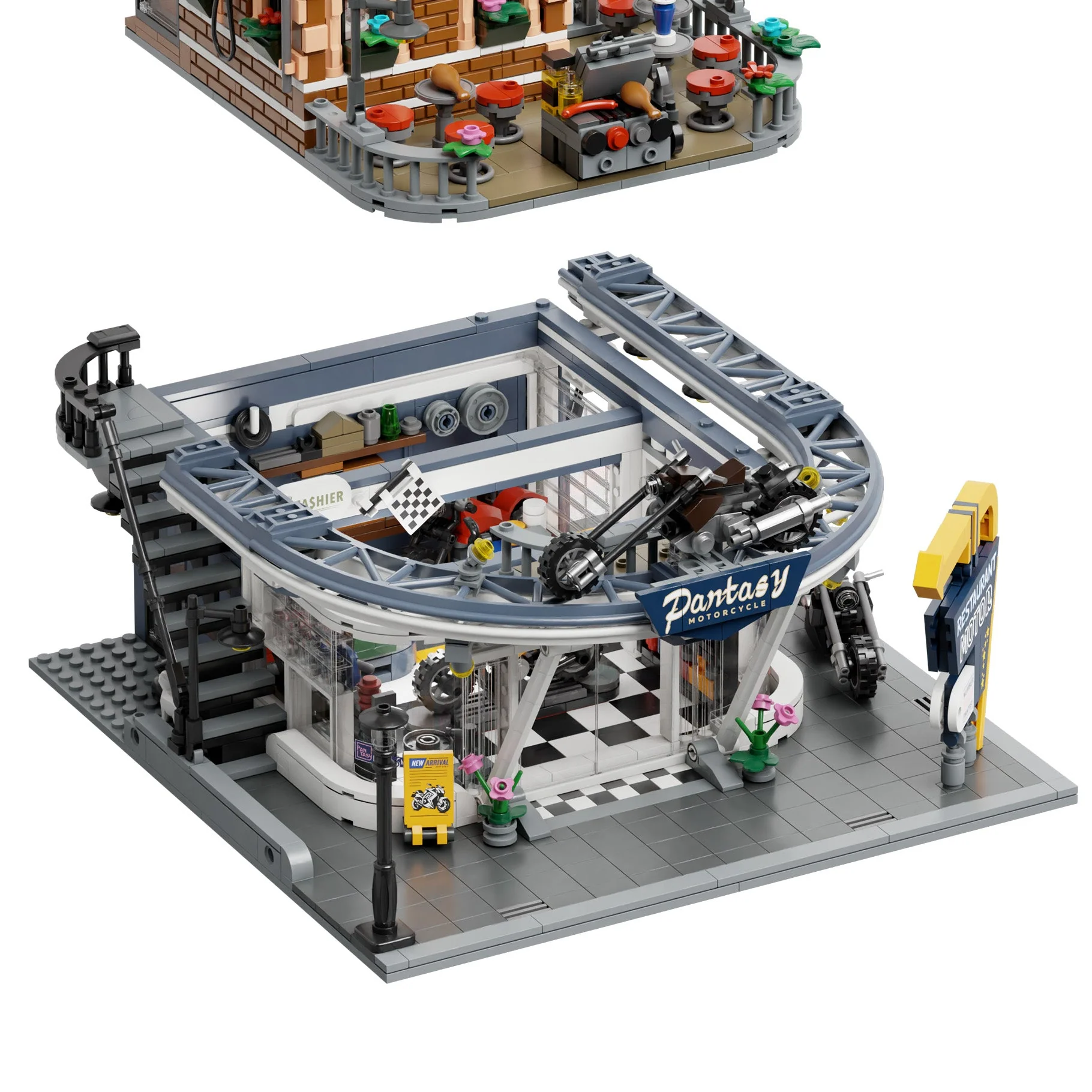 Motorcycle Restaurant Building - 2989 pcs - Image 5
