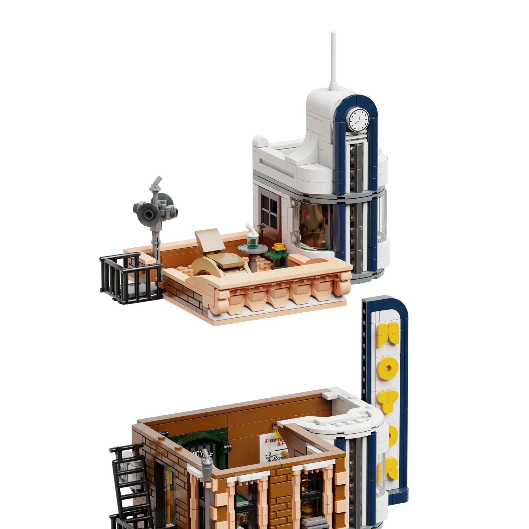 Motorcycle Restaurant Building - 2989 pcs - Image 8