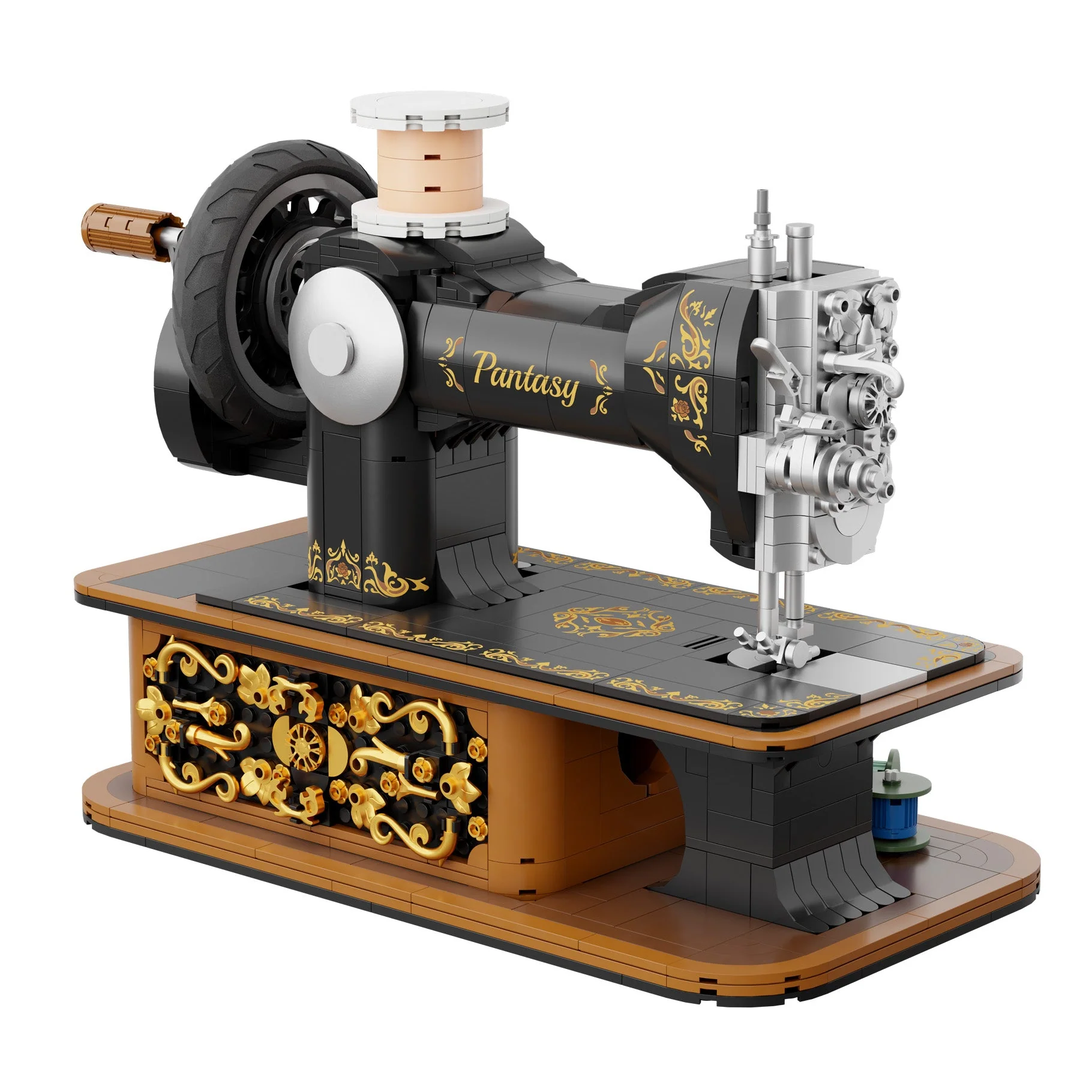 Antique Hand Crank Sewing Machine - 1360 pcs - Image 3
