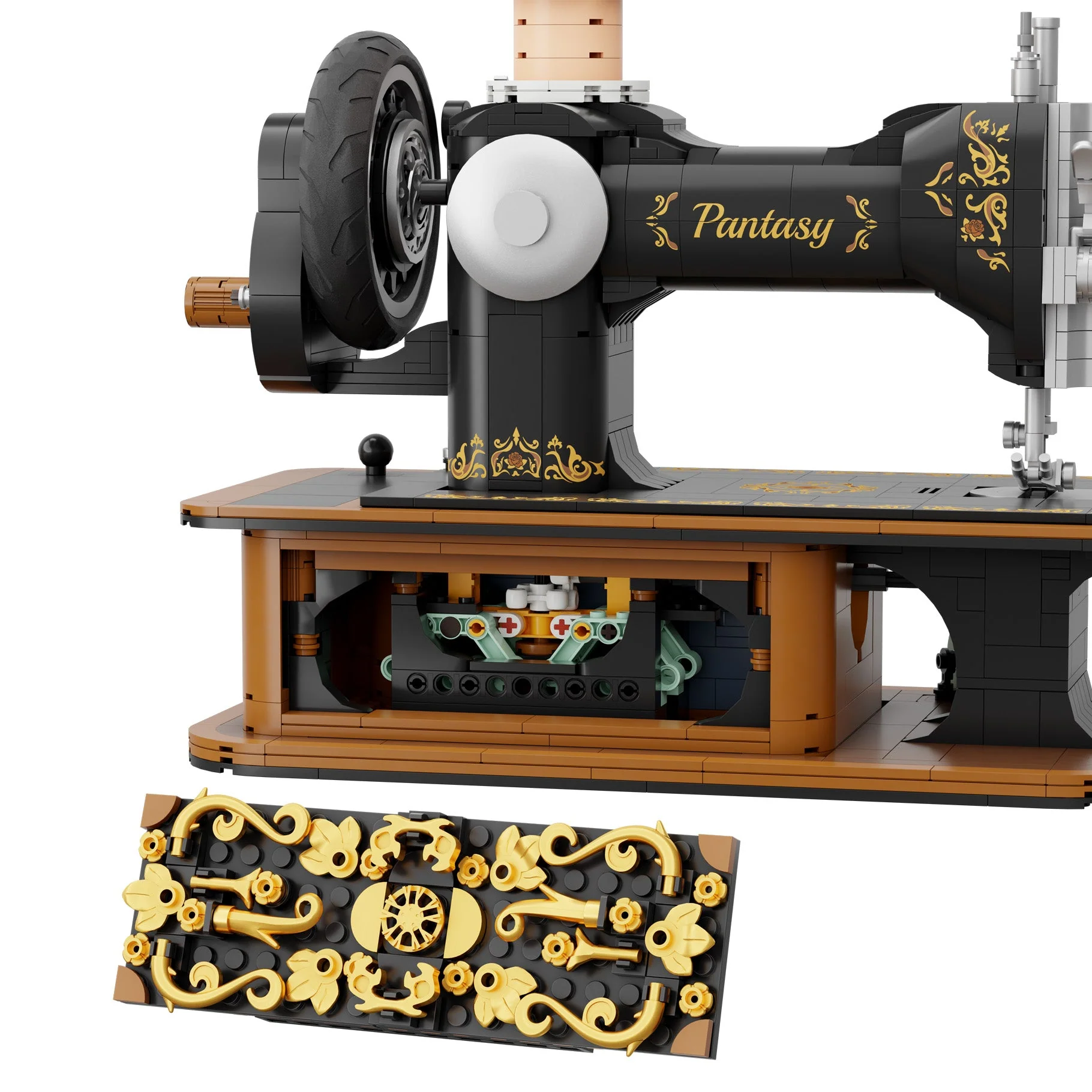 Antique Hand Crank Sewing Machine - 1360 pcs - Image 7