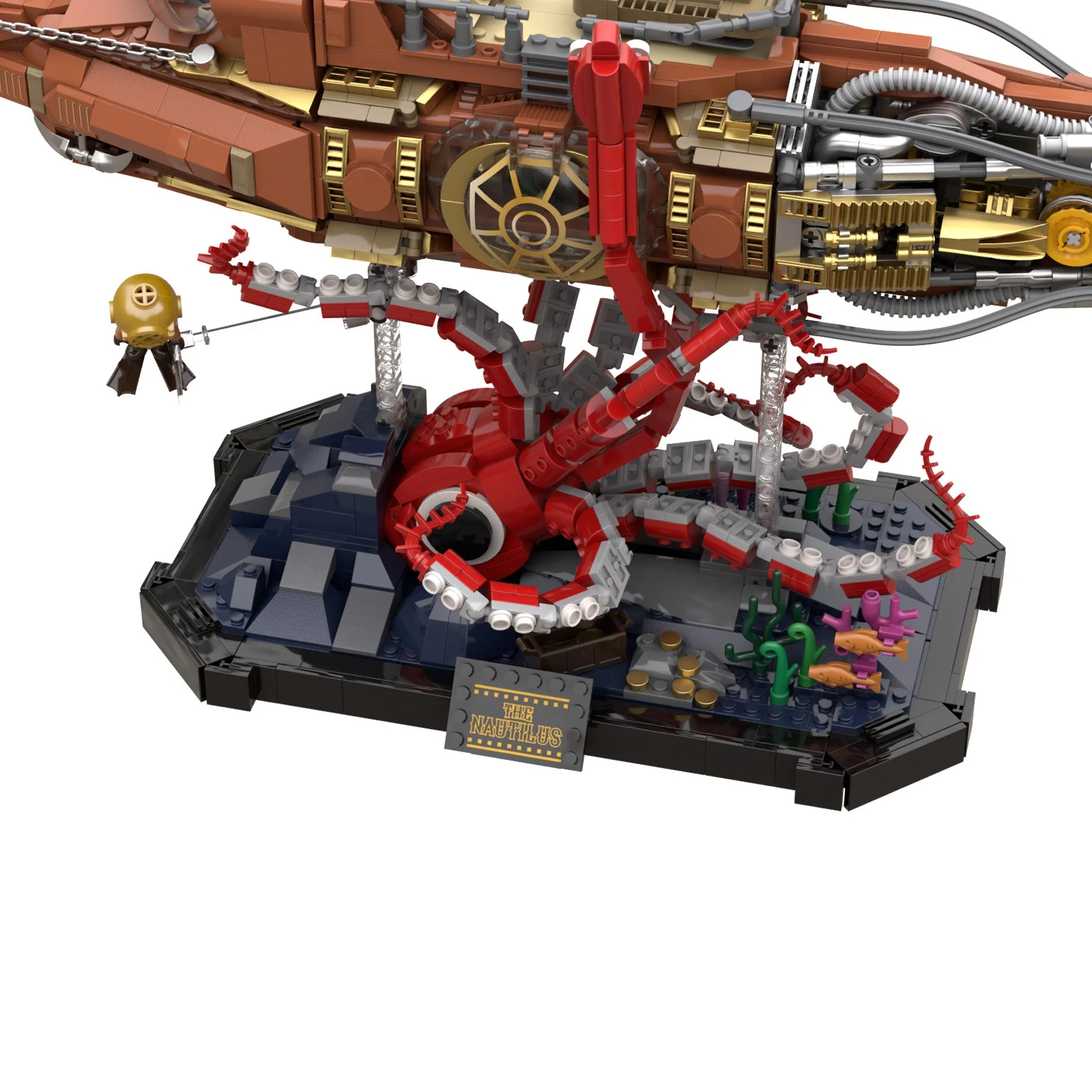 The Nautilus Steampunk Submarine - 2552 pcs - Image 5