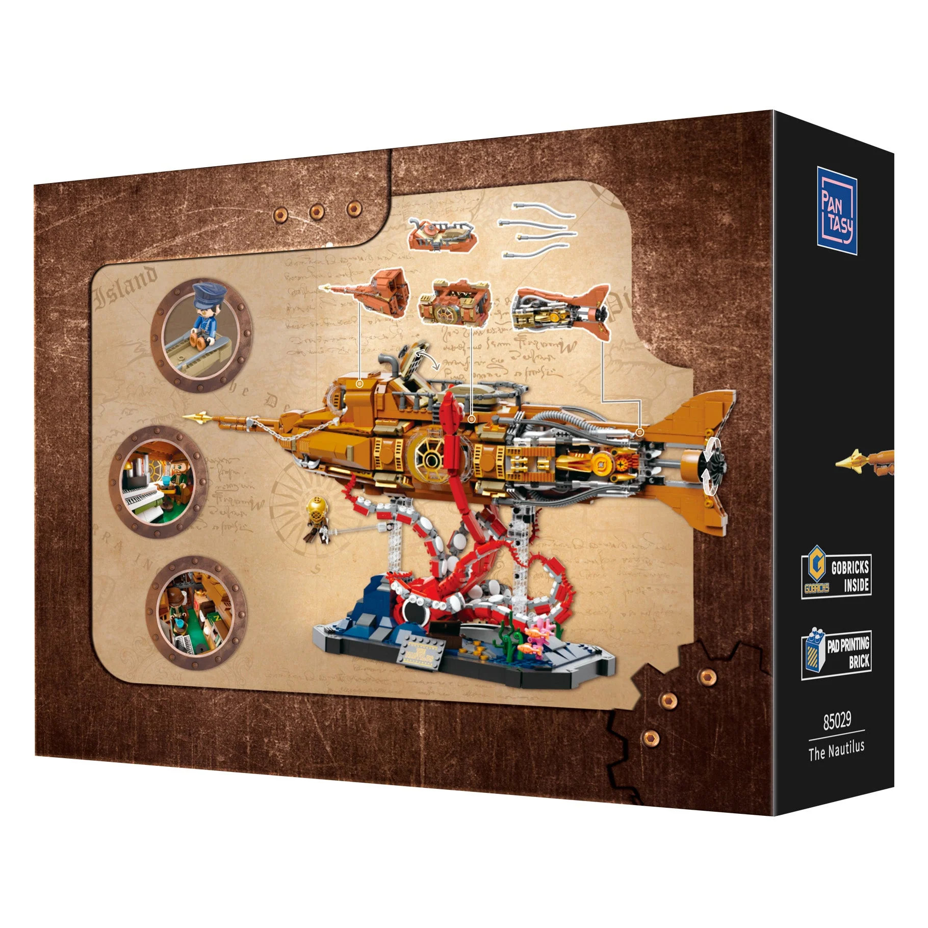 The Nautilus Steampunk Submarine - 2552 pcs - Image 9